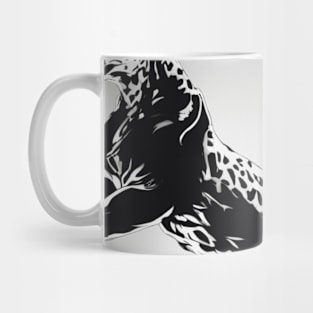 Leopard Shadow Silhouette Anime Style Collection No. 186 Mug